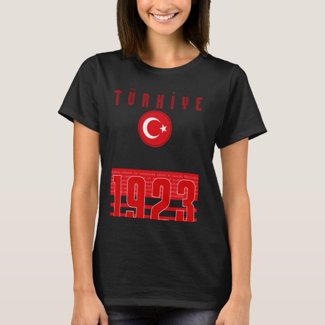 Turkisk Milli Takim - 1923 (Istiklal) T Shirt (Framsida)