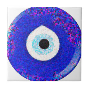 Turkisk Nazar ond ögadesign Kakelplatta