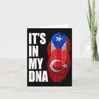 Turkisk och puertoricansk blandad härstamning DNA- Kort