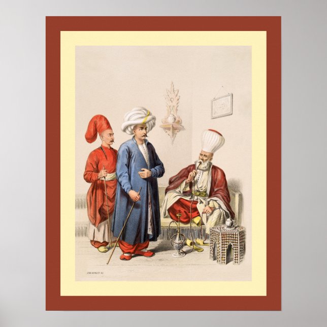 Turkisk~ottomanskt imperium~ Istanbul~ Jean Brinde Poster (Framsidan)