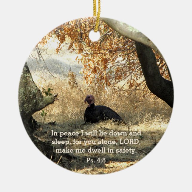 Turkisk paradise Psalm Ornament (Framsidan)