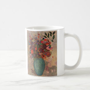 Turkisk vas av Odilon Redon, Vintage blommor konst Kaffemugg