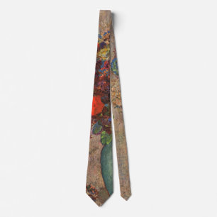 Turkisk vas av Odilon Redon, Vintage blommor konst Slips