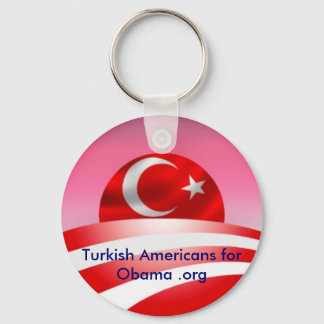 Turkiska amerikaner för Obama .org Nyckelring