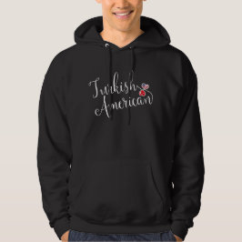 Turkiska amerikanska entwated Hearts Tee Shirt Hoodie