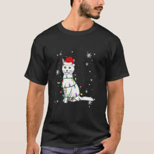 Turkiska angora Kat-julklapp i Ljus T Shirt