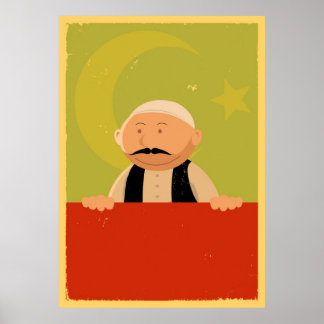Turkiska banderoller Poster