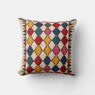 Turkiska Boho möter modern: Vita Kilim Pillows Kudde