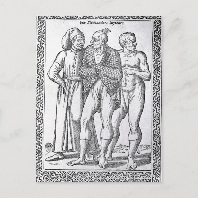 Turkiska brottare vykort (Framsida)