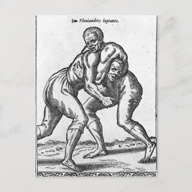 Turkiska brottare vykort (Framsida)