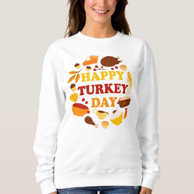 Turkiska dagen i lycklig t shirt (Framsida)