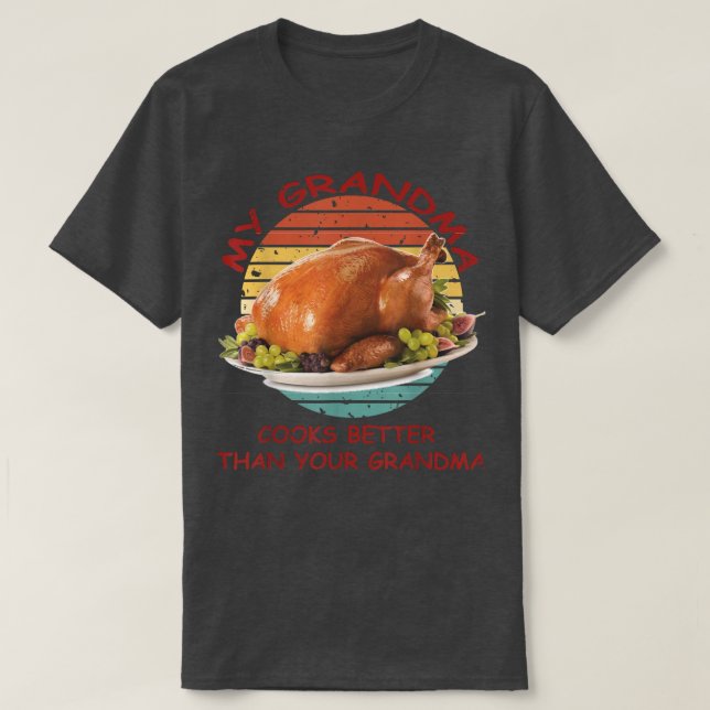 Turkiska dagen Middag Min mormor kokar bättre än d T Shirt (Design framsida)