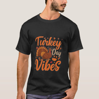 Turkiska dagen Vibes - En Roligt Thanksgiving Seas T Shirt
