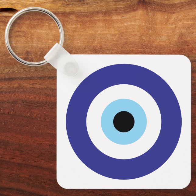 Turkiska Evil Öga Blue Mati-symbolen turcharm Nyckelring (Framsida)
