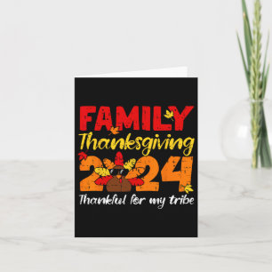 Turkiska familjens Thanksgiving 2024 - tack för mi Kort