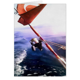 Turkiska fångstfartyg, fiske i Resa Hälsningskort