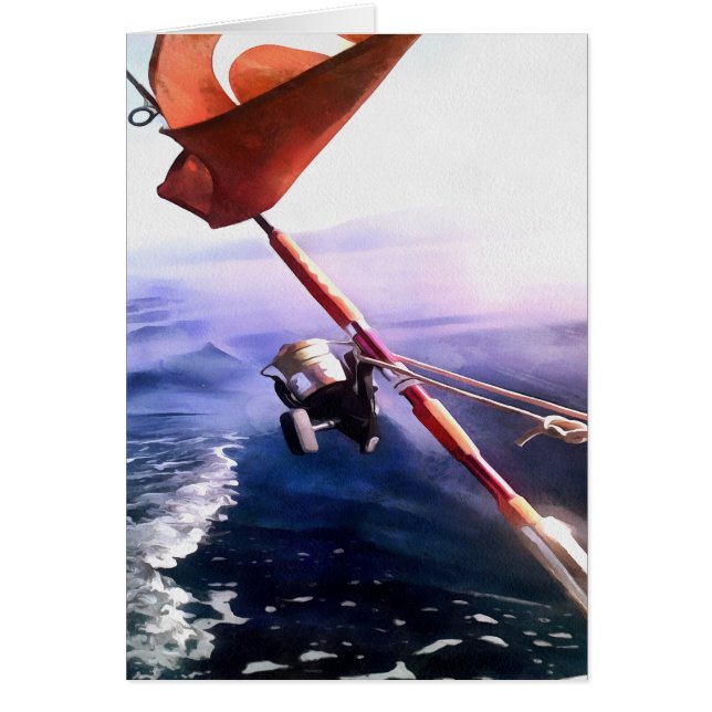 Turkiska fångstfartyg, fiske i Resa Hälsningskort (Framsidan)