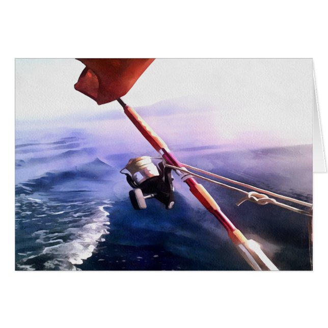 Turkiska fångstfartyg, fiske i Resa Hälsningskort (Framsidan Horizontal)