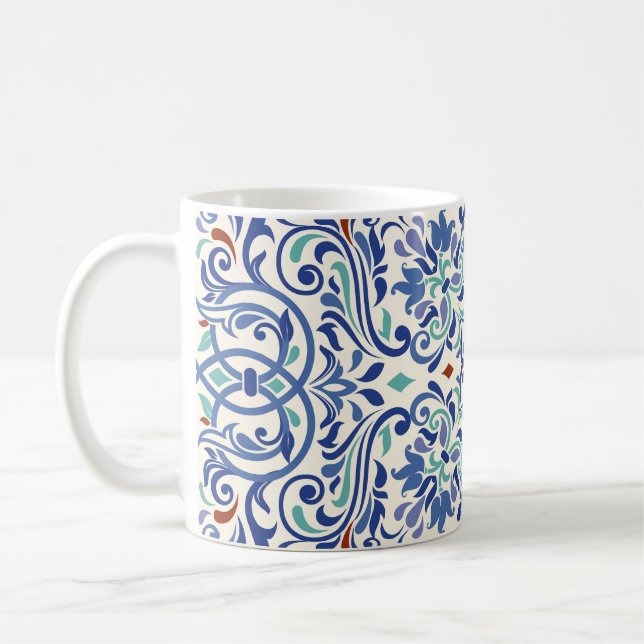 Turkiska färgämnen: Oändlig ålders. Kaffemugg (Vänster)
