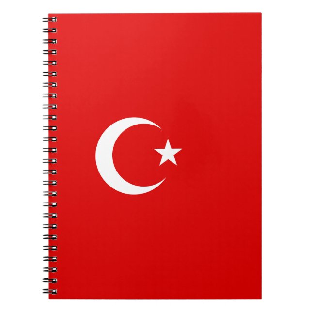 Turkiska flagga anteckningsbok (Framsidan)