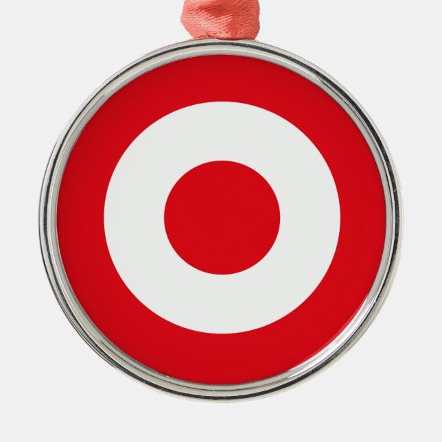 Turkiska flagga-armén i land julgransprydnad metall (Framsidan)