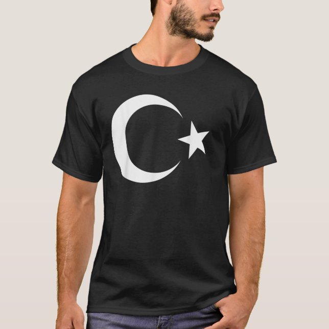 Turkiska Flagga Ataturk T Shirt (Framsida)