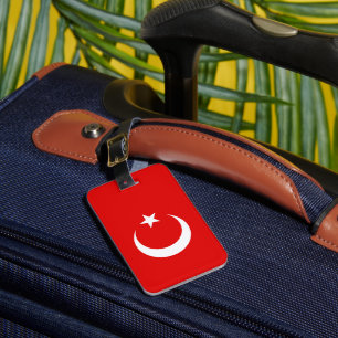 Turkiska flagga bagagebricka