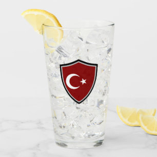 Turkiska flagga glaskopp