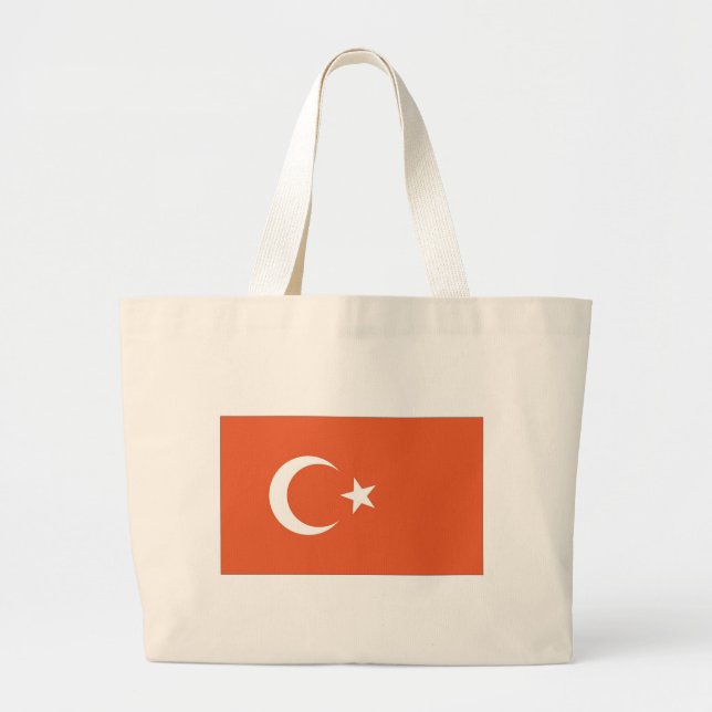 Turkiska Flagga Jumbo Tygkasse (Framsidan)