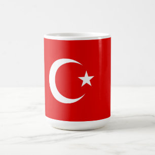 Turkiska flagga kaffemugg