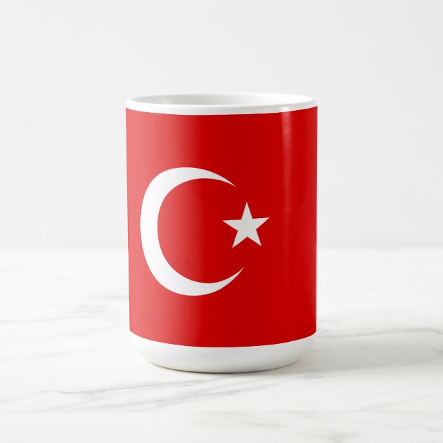 Turkiska flagga kaffemugg (Center)