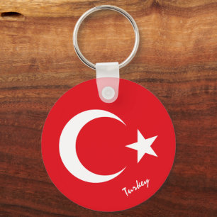 Turkiska Flagga och turkiska helgdag, patrioter/sp Nyckelring