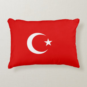 Turkiska flagga prydnadskudde