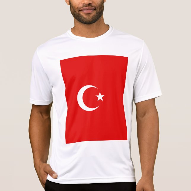 Turkiska flagga t shirt (Framsida)