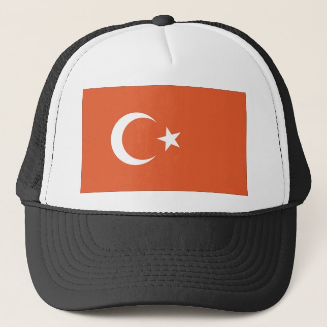 Turkiska Flagga Truckerkeps (Framsida)
