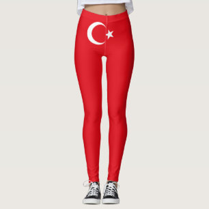 Turkiska Flagga (Turkiet) Leggings