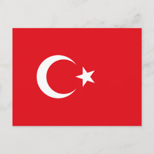 Turkiska Flagga (Turkiet) Vykort