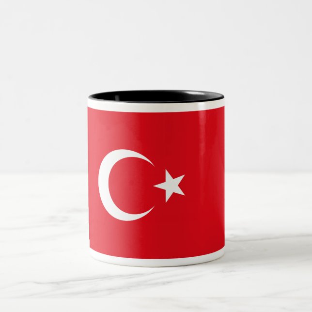 Turkiska Flagga Två-Tonad Mugg (Center)