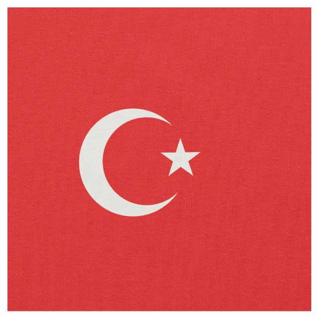 Turkiska flagga tyg (Närbild)