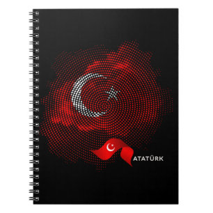 Turkiska flaggan anteckningsbok