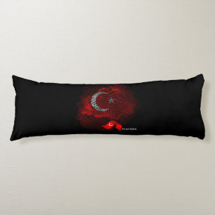Turkiska flaggan kroppskudde
