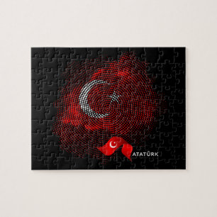 Turkiska flaggan pussel