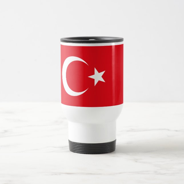 Turkiska flaggan resemugg (Center)