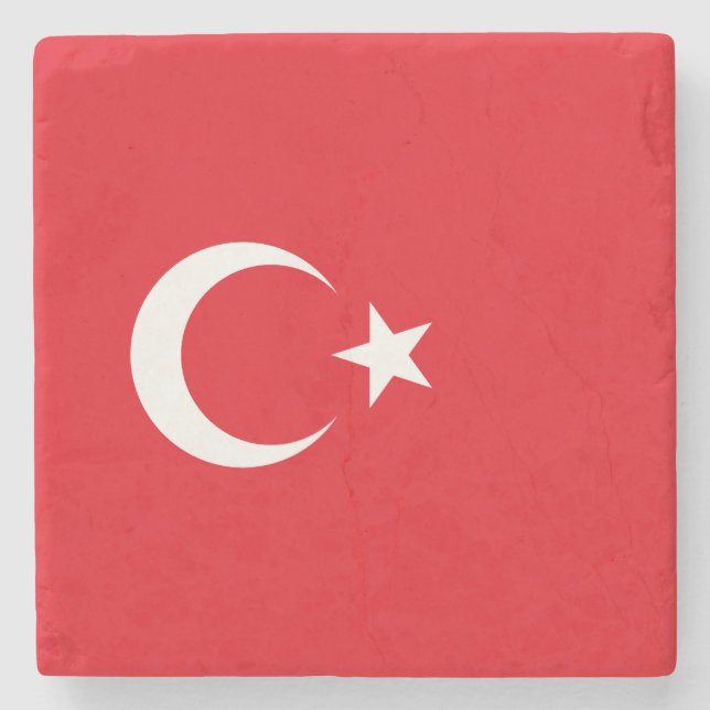 Turkiska flaggan stenunderlägg (Framsidan)