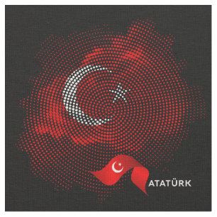 Turkiska flaggan tyg