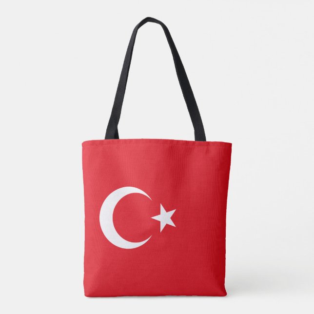 Turkiska flaggan tygkasse (Baksida)