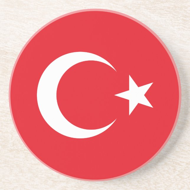 Turkiska flaggan underlägg (Framsidan)