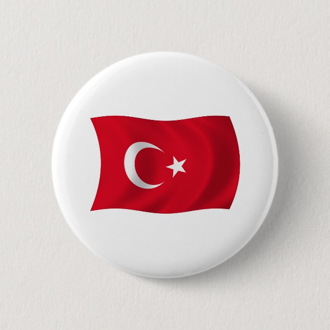 Turkiska flaggknappen knapp (Framsida)