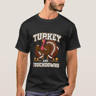 Turkiska fotbollen Cute Turkey och Touchdowtack T Shirt