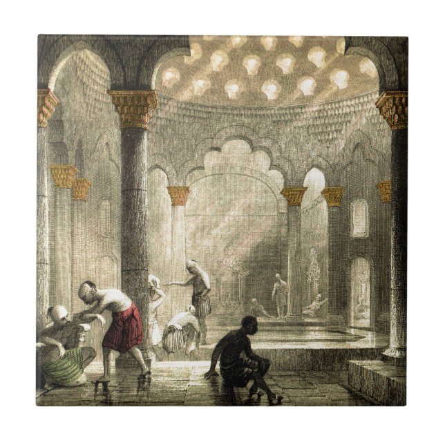 Turkiska Hamam Kakelplatta (Framsidan)